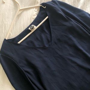 YT Navy Mini Dress with Bell Sleeves